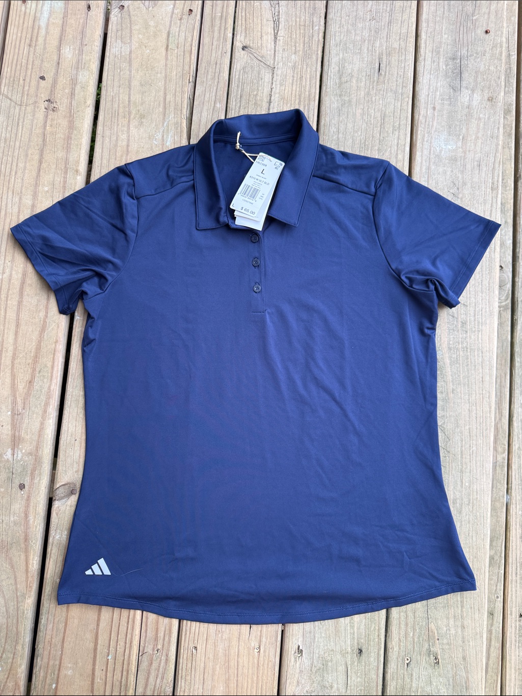 Nwt Adidas Large Primegreen Collared Short Sleeve Button Up Polo Golf Shirt Nwt Adidas Large Primegreen Collared Short Sleeve Button Up Polo Golf Shirt